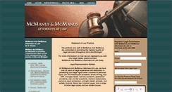 Desktop Screenshot of mcmanusandmcmanus.com